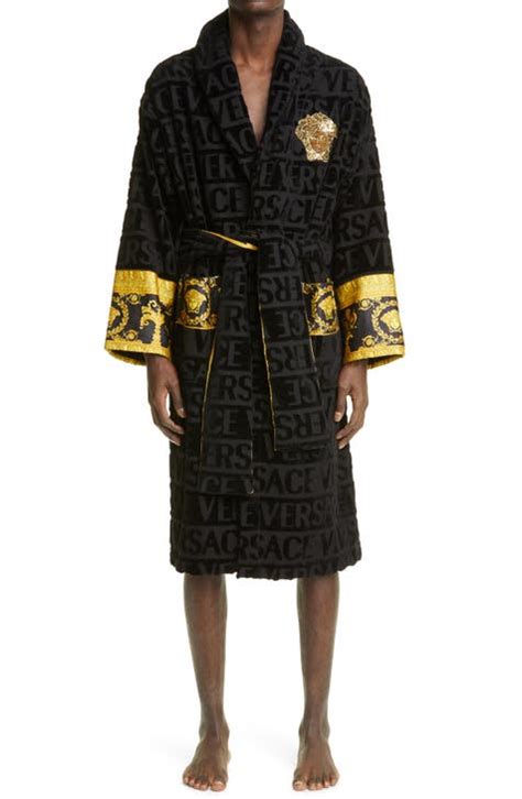 versace pajamas set|Versace multicolor robe.